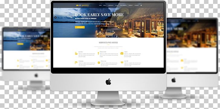 Responsive Web Design Web Template System Joomla Hotel PNG, Clipart, Brand, Computer Software, Display Advertising, Display Device, Free Software Free PNG Download