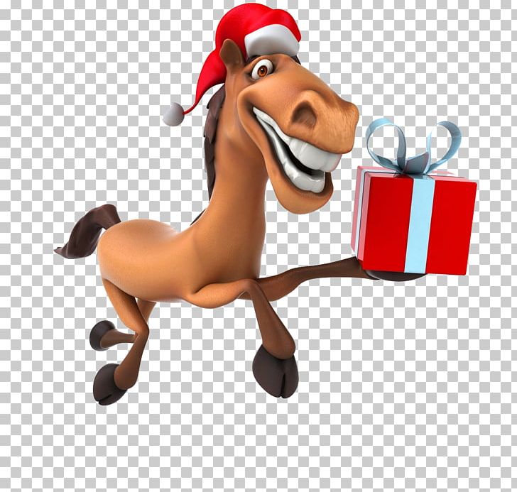 Horse New Year Santa Claus Christmas PNG, Clipart, Animals, Box, Cardboard Box, Cartoon, Christmas Card Free PNG Download