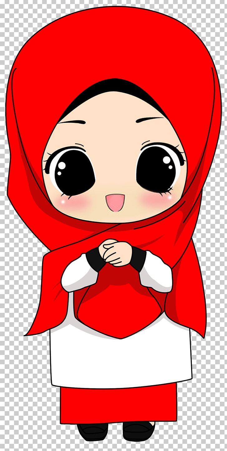 Woman wearing hijab art, Muslim Hijab Islam Anime Drawing, islamic chef  transparent background PNG clipart | HiClipart