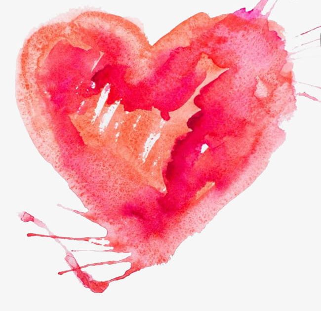 Small Fresh Creative Heart-shaped Hand-painted Watercolor PNG, Clipart, Creative Clipart, Fresh, Fresh Clipart, Hand, Hand Painted Free PNG Download