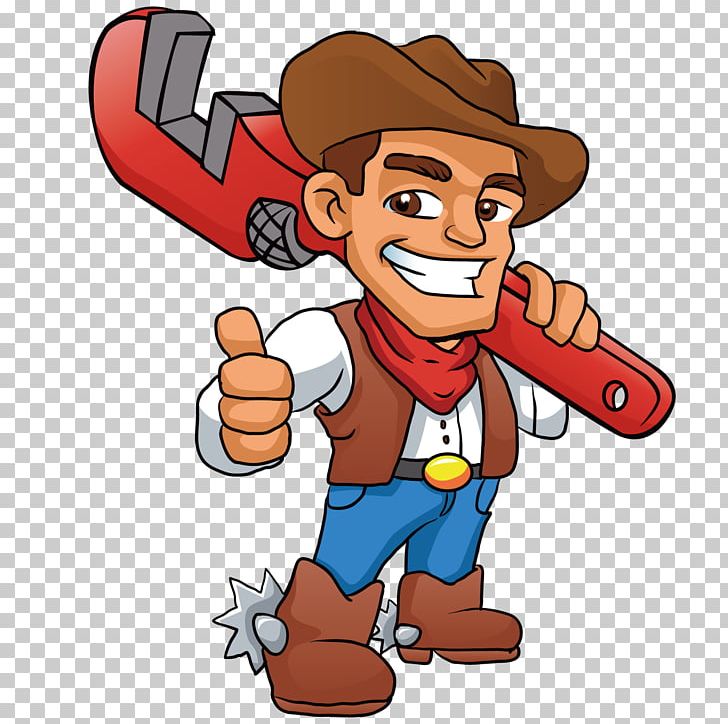 Plumber Cowboy Stock Photography Illustration PNG, Clipart, Art, Boy, Car Maintenance, Carrying Vector, Carry Schoolbag Free PNG Download