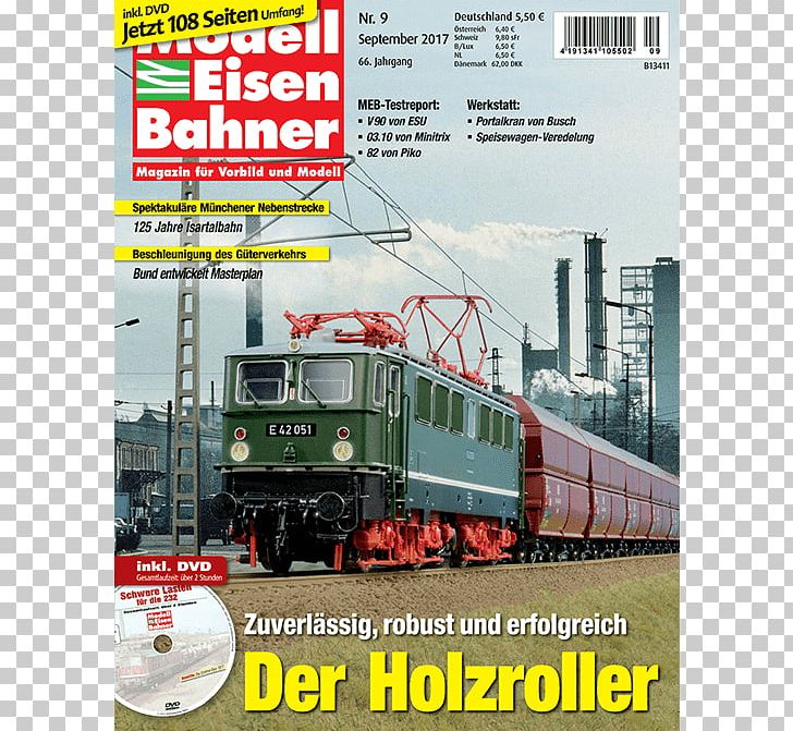 Rail Transport Railroad Car Der Modelleisenbahner Railway Magazine PNG, Clipart, Electric Locomotive, Engineering, Hobby, Locomotive, Magazine Free PNG Download