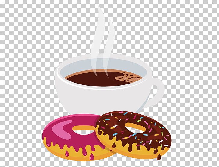 Cafe Coffee Cup Donuts Breakfast PNG, Clipart, Bakery, Breakfast, Cafe, Coffee, Coffee And Donuts Free PNG Download