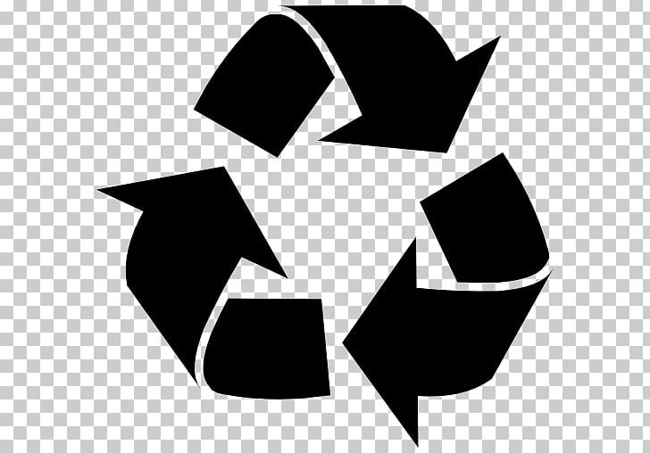 Paper Recycling Symbol Recycling Bin PNG, Clipart, Angle, Arrow, Black, Black And White, Circle Free PNG Download