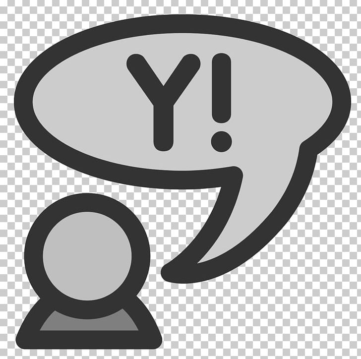 Yahoo Png Clipart Black And White Circle Computer Computer Icons Email Free Png Download