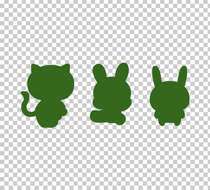 Cat European Rabbit Green Silhouette PNG, Clipart, Adobe Illustrator, Animals, Background Green, Cat, Computer Wallpaper Free PNG Download