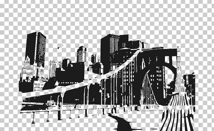 Manhattan Skyline Cityscape PNG, Clipart, Black, Bridge, Building, City, City Park Free PNG Download