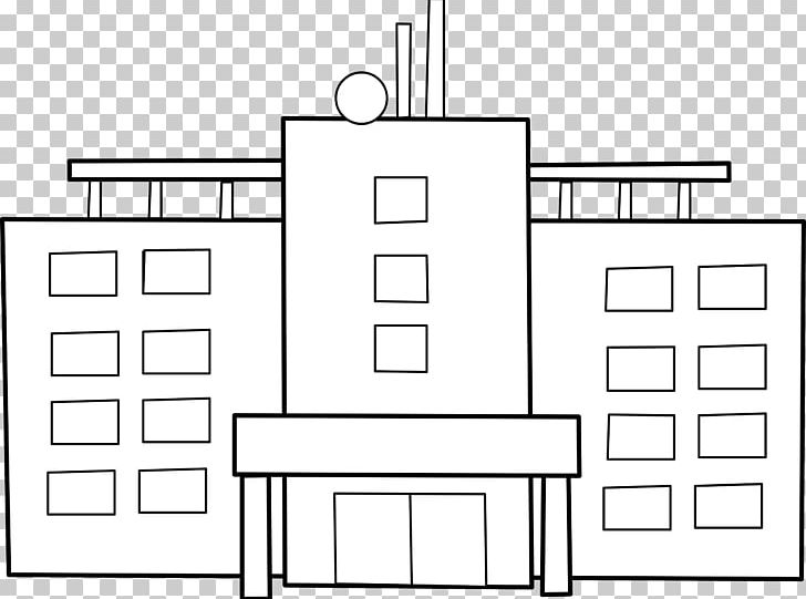 Continuous line drawing hospital building concept Vector Image