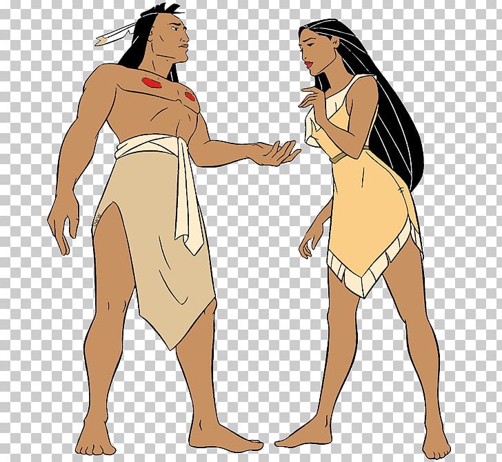 Nakoma Meeko Kocoum Powhatan Pocahontas PNG, Clipart, Abdomen, Arm, Art, Cartoon, Clothing Free PNG Download
