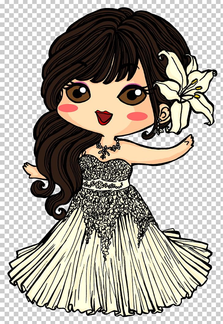 Wedding Invitation Drawing Caricature Chibi PNG, Clipart, Art, Black Hair, Brown Hair, Cartoon, Costume Design Free PNG Download