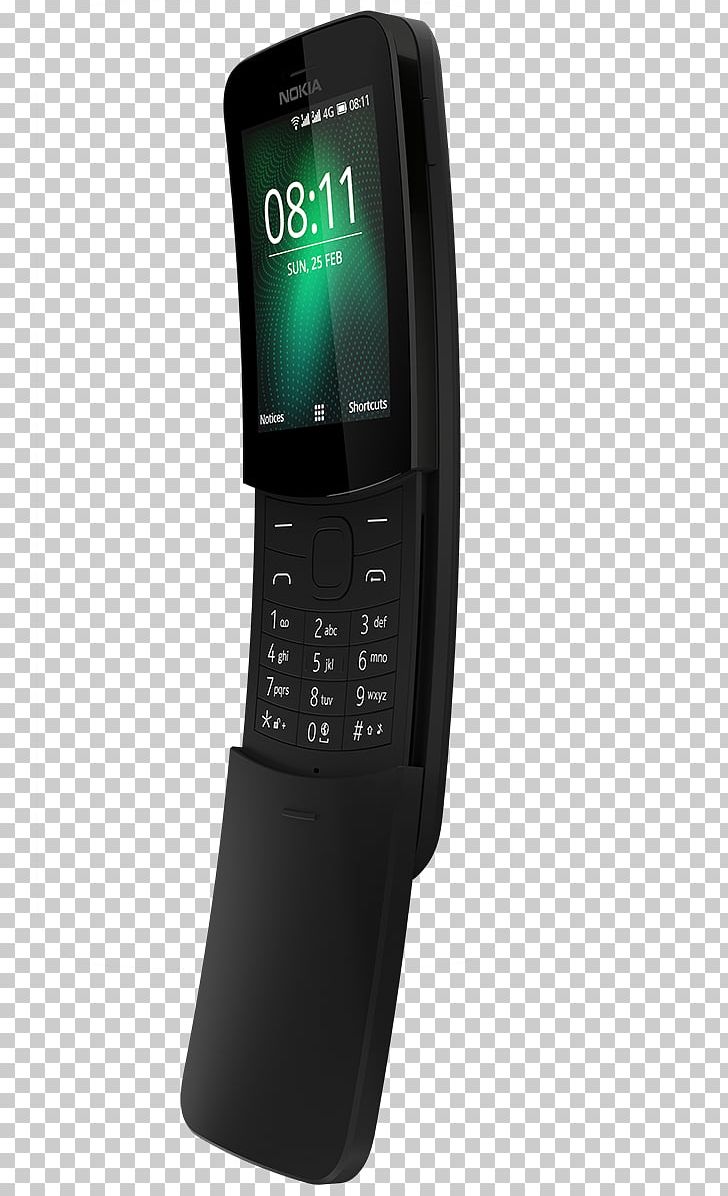 Feature Phone Nokia 8110 4G 2.45" Dual SIM 4G 0.5GB 4GB 1500mAh Black Nokia 8110 4G 512MB/4GB LTE Dual SIM PNG, Clipart, Communication Device, Electronic Device, Electronics, Electronics Accessory, Feature Phone Free PNG Download