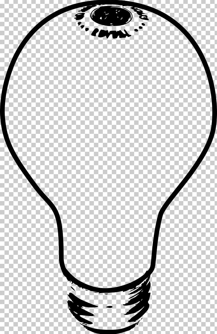 Incandescent Light Bulb Electric Light Lamp PNG, Clipart, Black, Black And White, Circle, Drawing, Electricity Free PNG Download
