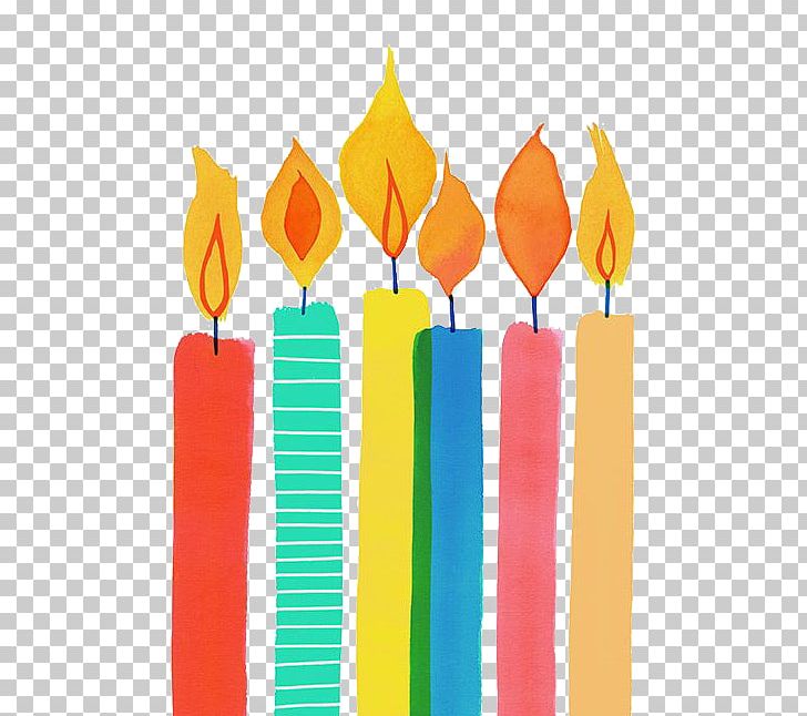 Birthday Candle Watercolor Painting Illustration PNG, Clipart, Birthday, Can, Candles, Color, Colored Free PNG Download