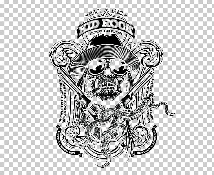 Black And White Skull Illustration PNG, Clipart, Art, Background Black, Badge, Black, Black And White Free PNG Download