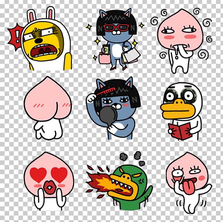 KakaoTalk Sticker Kakao Friends Emoticon PNG, Clipart, Area, Busan, Daum, Emoticon, Friends Free PNG Download