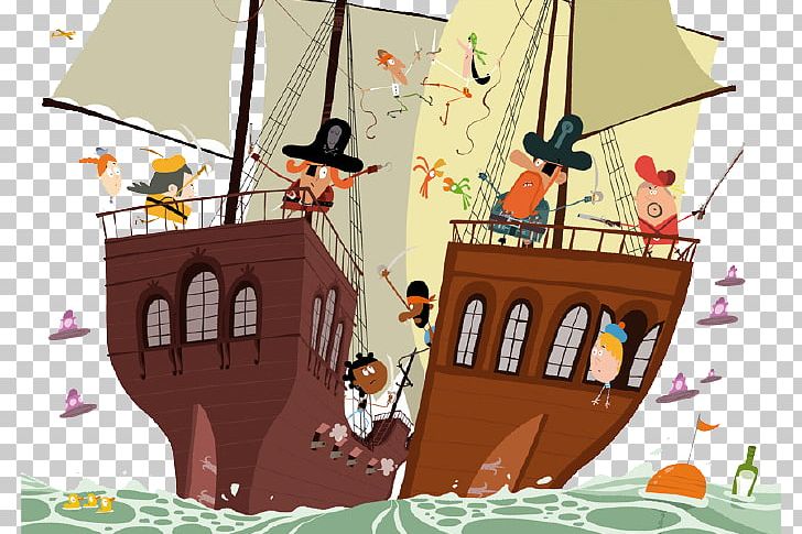 Cartoon Piracy Illustrator Behance Illustration PNG, Clipart, Animals, Art, Book, Caravel, Cartoon Animals Free PNG Download