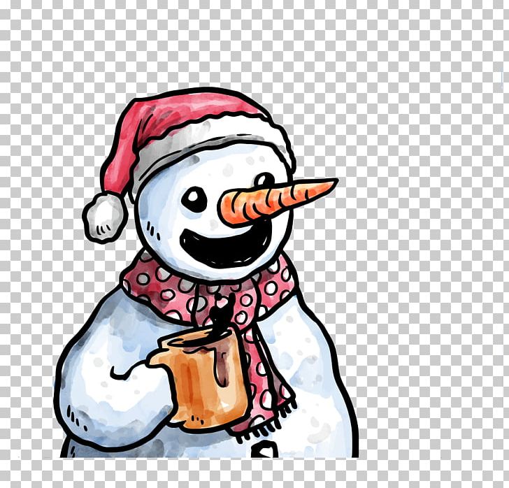 Snowman Christmas PNG, Clipart, Beak, Bird, Cartoon, Christmas, Coffee Cup Free PNG Download