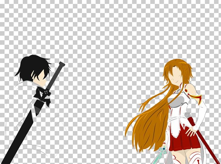 Asuna Kirito Leafa Sword Art Online PNG, Clipart, Anime, Art, Asuna, Black Hair, Cartoon Free PNG Download