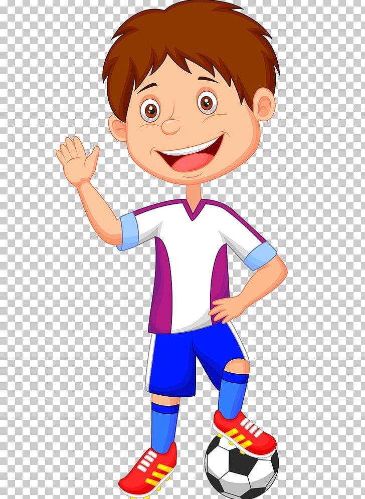 Football Player Cartoon PNG, Clipart, Area, Arm, Ball, Boy, Cheek Free PNG  Download