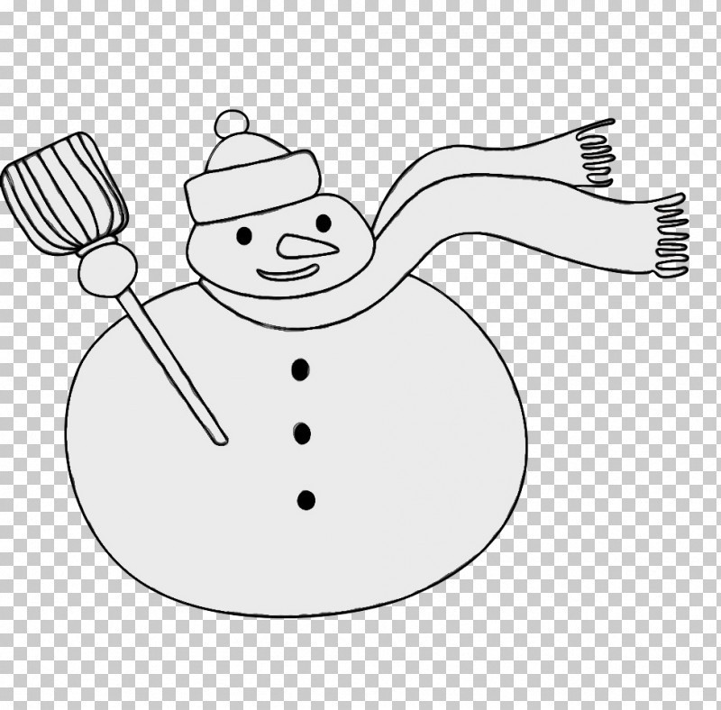 Snowman PNG, Clipart, Black And White, Cartoon, Character, Headgear ...