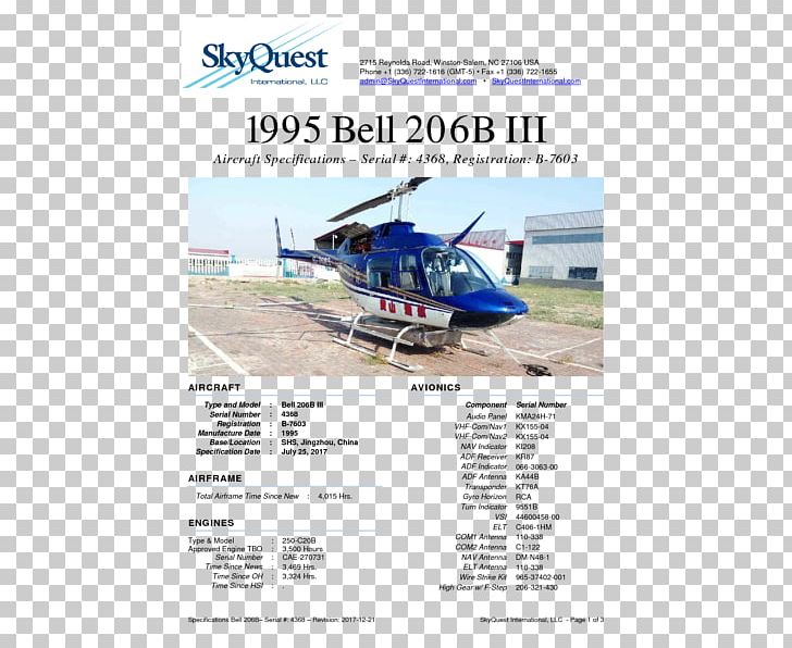 Helicopter Rotor Bell 206 Aircraft PNG, Clipart, Aerials, Aircraft, Bell, Bell 206, Brand Free PNG Download
