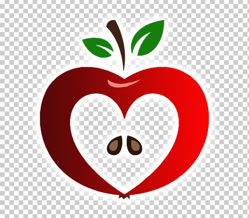 Red Leaf Fruit Plant Apple PNG, Clipart, Apple, Fruit, Heart, Leaf, Logo Free PNG Download