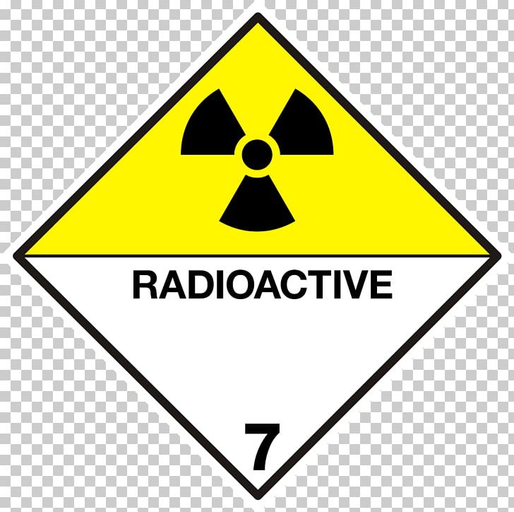 ADR Dangerous Goods HAZMAT Class 7 Radioactive Substances Hazchem Transport PNG, Clipart, Adr Dangerous Goods Classification, Angle, Area, Brand, Chemical Substance Free PNG Download