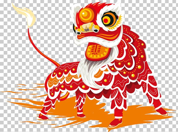 Lion Dance Chinese New Year PNG, Clipart, Animals, Bird, Chicken, Chinese Style, Culture Free PNG Download