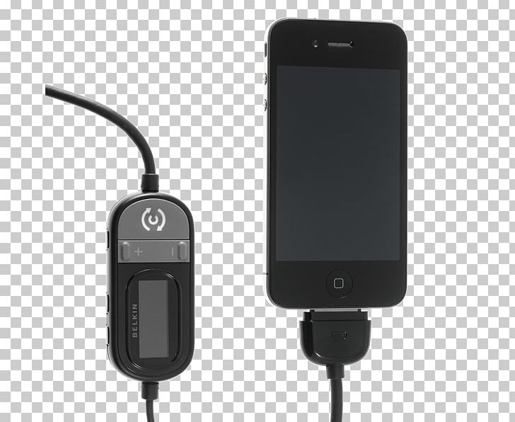 Battery Charger Car Audio IPhone Belkin Tunecast Auto Universal Handsfree AUX FM Transmitter F8Z439TTP PNG, Clipart, Adapter, Audio, Audio Equipment, Battery Charger, Belkin Free PNG Download