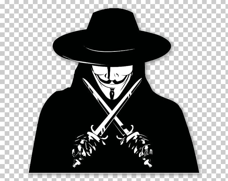 V Sticker Guy Fawkes Mask PNG, Clipart, Black And White, Decal, Drawing, Fictional Character, Gentleman Free PNG Download