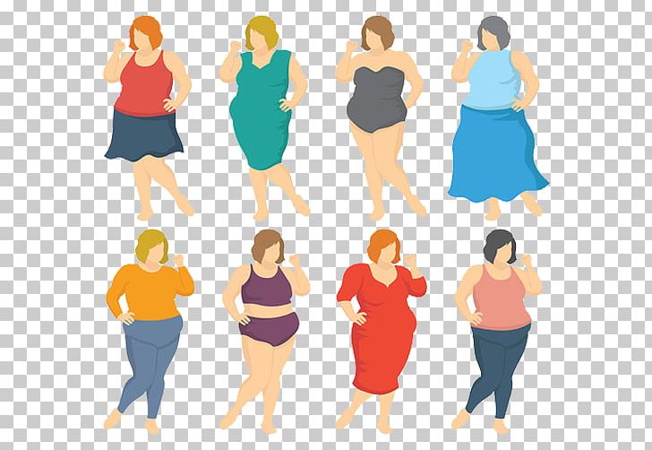 Woman Fat Dress Illustration PNG, Clipart, Arm, Clothing, Collaboration, Communication, Conversation Free PNG Download