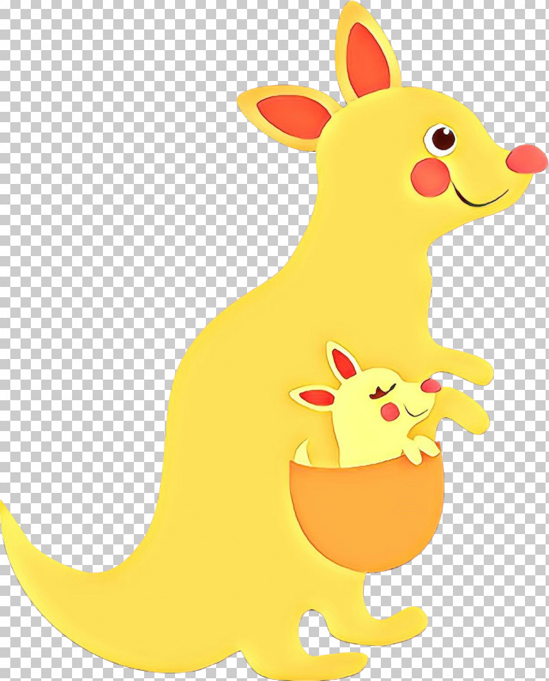 Kangaroo Macropodidae Kangaroo Cartoon Yellow PNG, Clipart, Animal Figure, Cartoon, Kangaroo, Macropodidae, Tail Free PNG Download