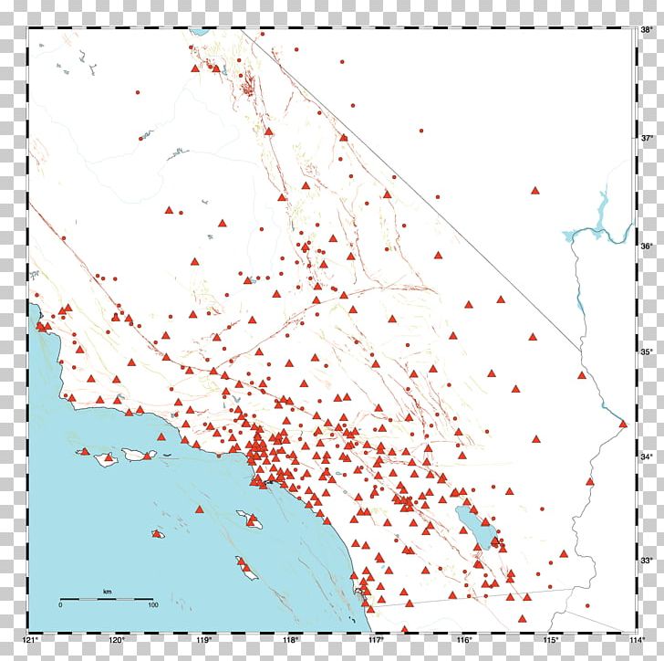 Southern California Earthquake Center University Of Southern California Northridge Deep-focus Earthquake PNG, Clipart, Angle, Area, California, Earthquake, Fault Free PNG Download