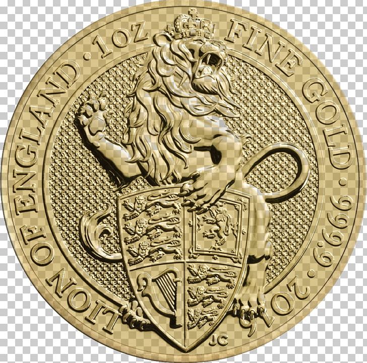 Royal Mint The Queen's Beasts Bullion Coin Gold PNG, Clipart, Brass, Bronze Medal, Bullion, Bullion Coin, Cash Free PNG Download