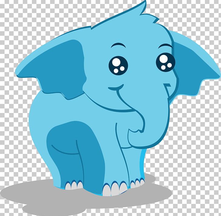 Indian Elephant Cartoon Illustration PNG, Clipart, Animals, Blue, Carnivoran, Cartoon Character, Cartoon Cloud Free PNG Download
