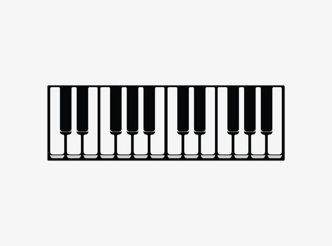 Piano Keys Png Clipart Black Black And White Creative Foreign Foreign Creative Material Free Png Download