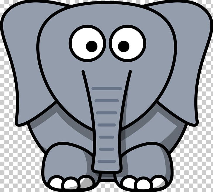 Cartoon Drawing Elephant PNG, Clipart, African Elephant, Art, Artwork, Black And White, Cartoon Free PNG Download