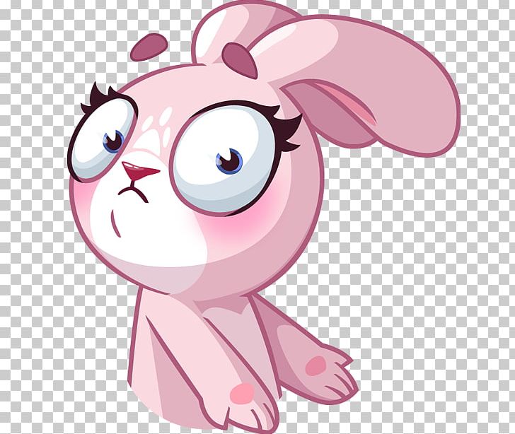 Telegram Sticker Fluttershy Rabbit Lepus PNG, Clipart, Animal, Art, Cartoon, Cheek, Emotion Free PNG Download