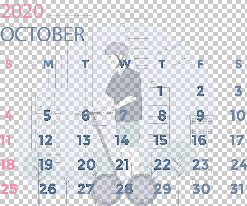 October 2020 Calendar October 2020 Printable Calendar PNG, Clipart, Angle, Area, Calendar System, June, Meter Free PNG Download