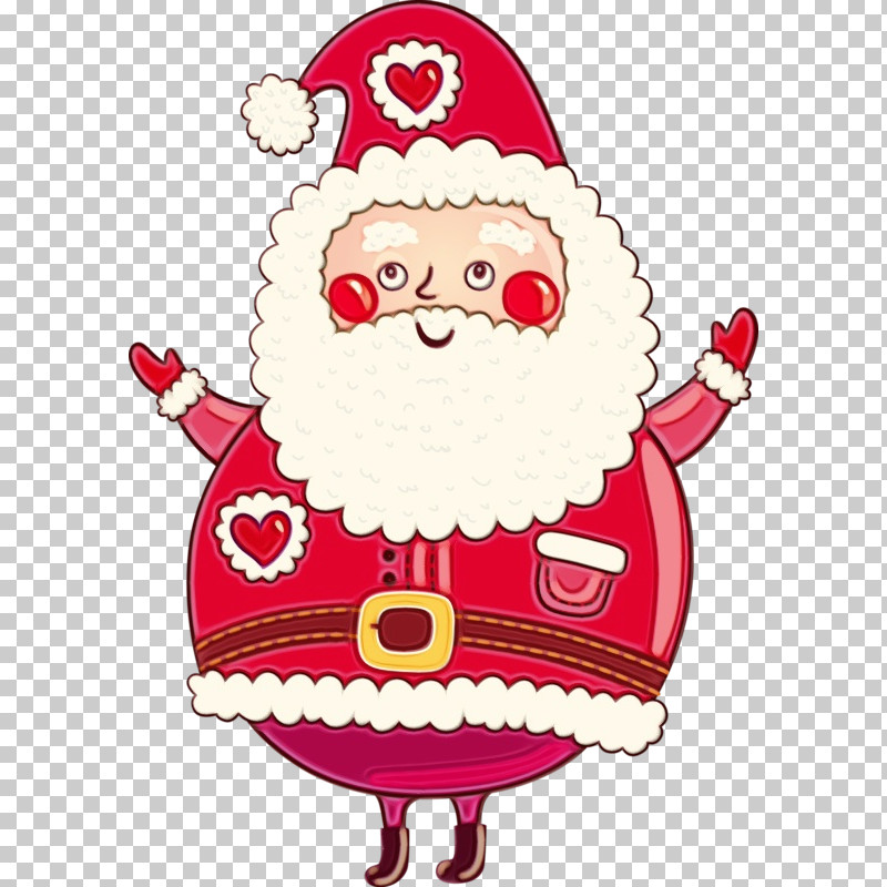 Santa Claus PNG, Clipart, Cartoon, Paint, Santa Claus, Watercolor, Wet Ink Free PNG Download