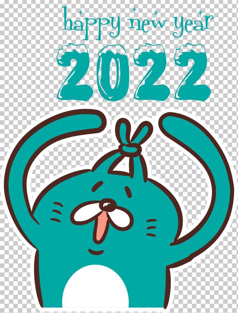 2022 Happy New Year 2022 New Year Happy New Year PNG, Clipart, Animal Figurine, Cartoon, Geometry, Green, Happy New Year Free PNG Download