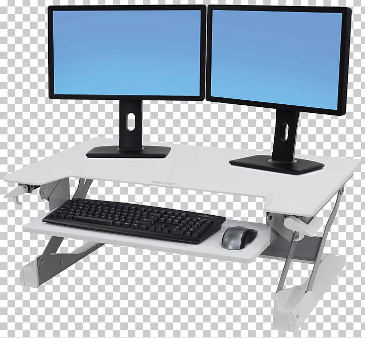 Computer Keyboard Laptop Sit-stand Desk Workstation PNG, Clipart, Angle, Computer, Computer Keyboard, Computer Monitor, Computer Monitor Accessory Free PNG Download