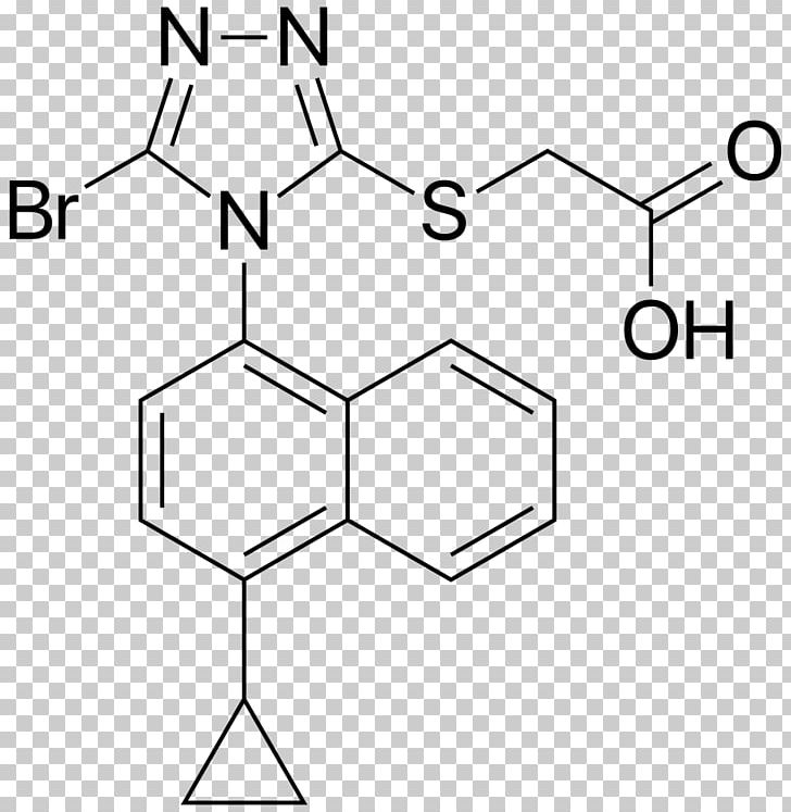 Lesinurad Pharmaceutical Drug Chemistry Chemical Synthesis PNG, Clipart, Angle, Area, Black And White, Cas, Chemistry Free PNG Download