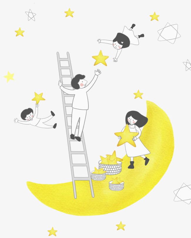 Yellow Moon PNG, Clipart, Basket, Float, Girl, Hair, Hand Free PNG Download