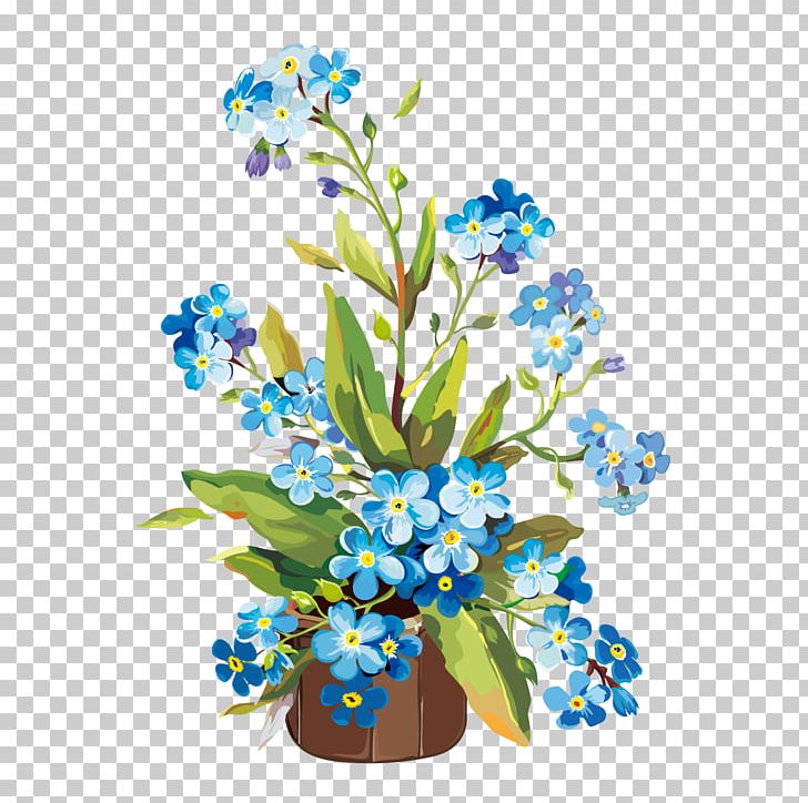 Flower Gouache Painting PNG, Clipart, Advertisement, Advertising Vector, Art, Blue, Christmas Star Free PNG Download