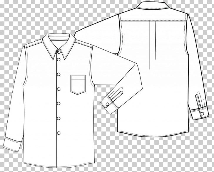 Dress Shirt Collar Outerwear White PNG, Clipart, Angle, Area, Black, Black And White, Brand Free PNG Download