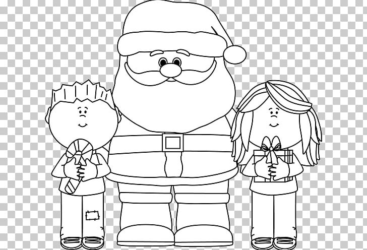Santa Claus Black And White Christmas PNG, Clipart, Angle, Black And White, Black Santa Claus Pictures, Cartoon, Christmas Free PNG Download