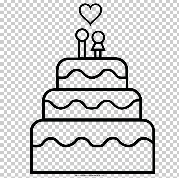 Wedding Cake Torte Frosting & Icing Drawing PNG, Clipart, Area, Black, Black And White, Cake, Coloring Book Free PNG Download
