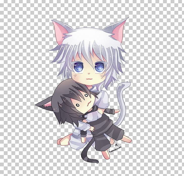 Cat Anime Chibi Drawing Character PNG, Clipart, Animals, Anime, Artwork, Avatar, Black Hair Free PNG Download