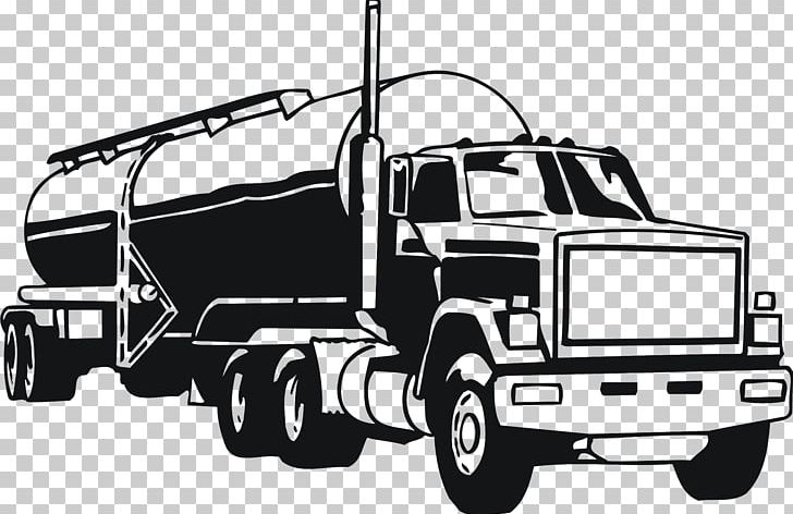 Peterbilt Tank Truck Semi-trailer Truck PNG, Clipart, Automotive Exterior, Automotive Tire, Black And White, Brand, Car Free PNG Download